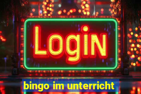 bingo im unterricht