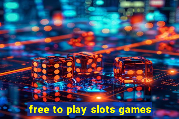 free to play slots games