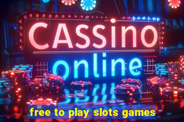 free to play slots games