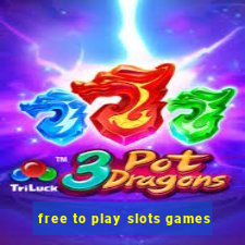 free to play slots games