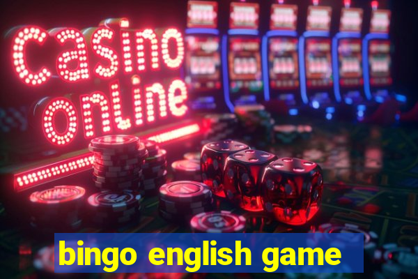 bingo english game