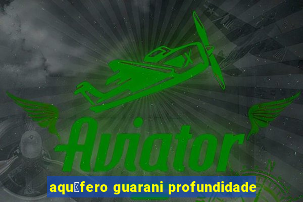 aqu铆fero guarani profundidade