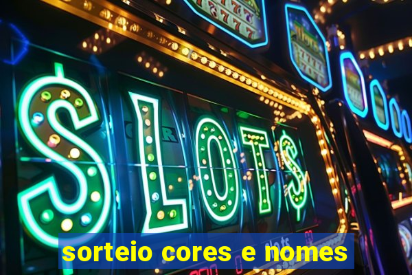 sorteio cores e nomes