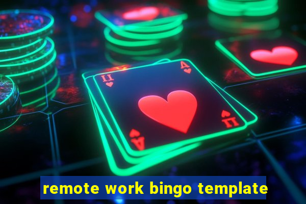 remote work bingo template