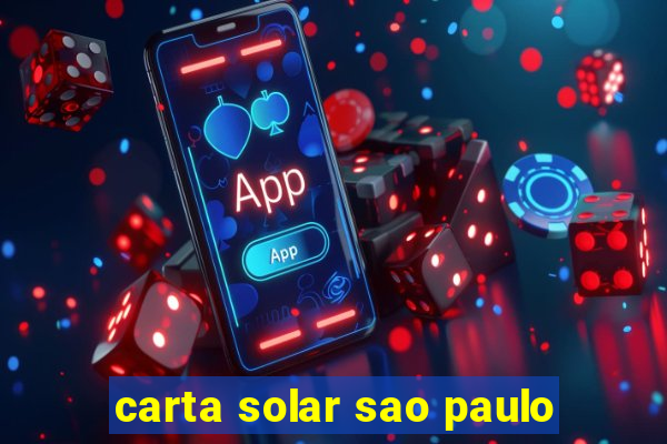 carta solar sao paulo