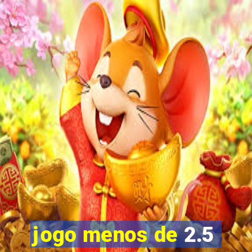 jogo menos de 2.5