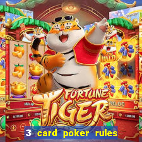 3 card poker rules in casino