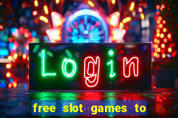 free slot games to win real money