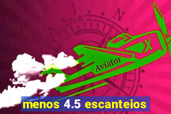 menos 4.5 escanteios