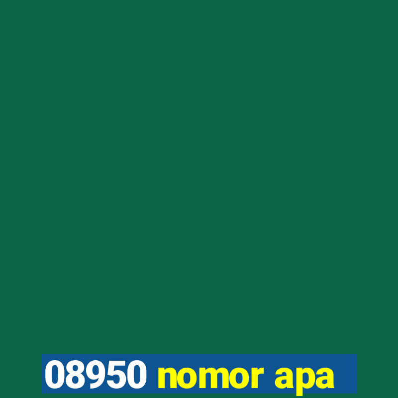 08950 nomor apa