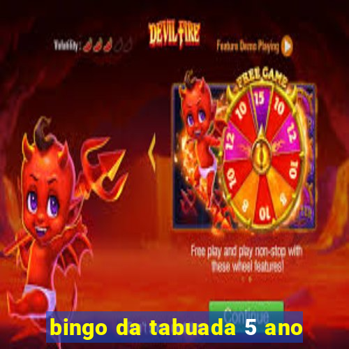 bingo da tabuada 5 ano