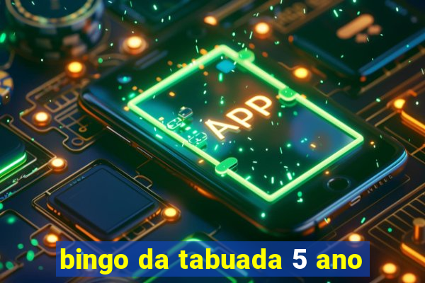 bingo da tabuada 5 ano