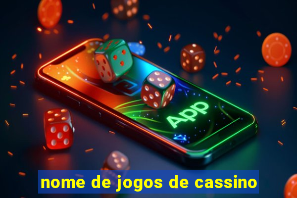 nome de jogos de cassino