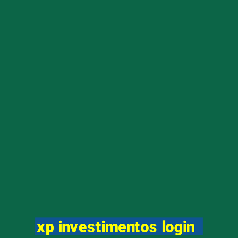 xp investimentos login