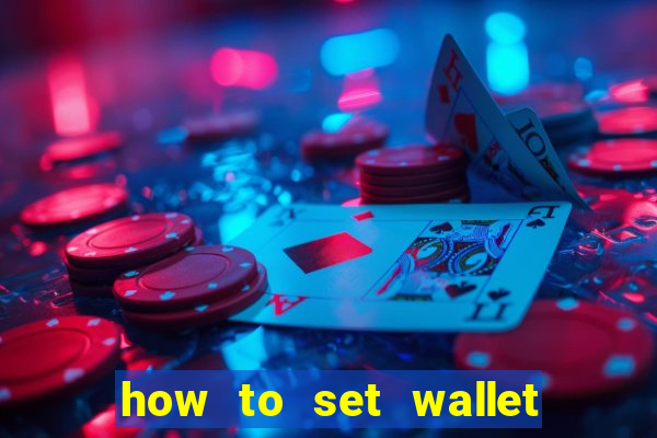 how to set wallet password in bingo plus