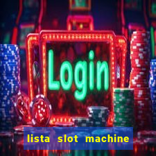 lista slot machine da bar