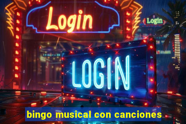 bingo musical con canciones