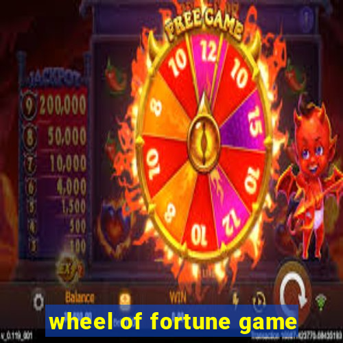 wheel of fortune game