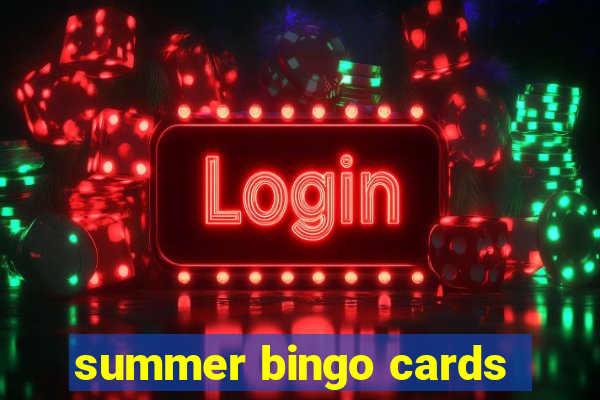 summer bingo cards