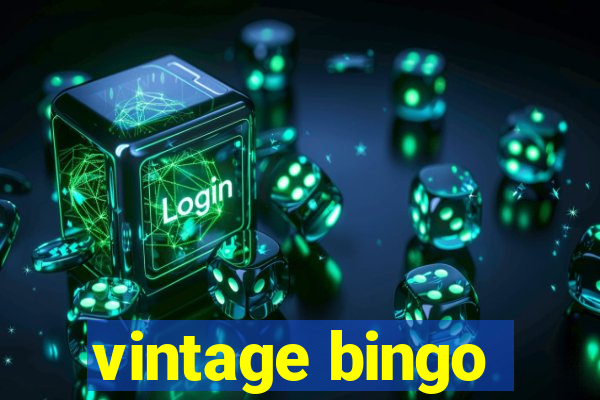 vintage bingo