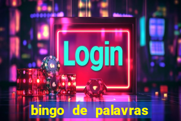 bingo de palavras para 3 ano