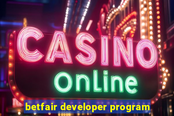 betfair developer program