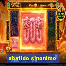 abatido sinonimo