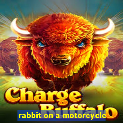 rabbit on a motorcycle