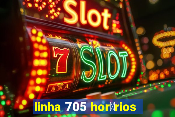 linha 705 hor谩rios