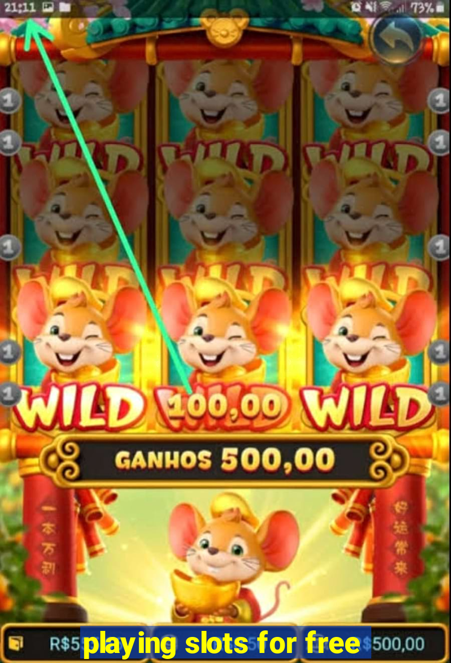 playing slots for free