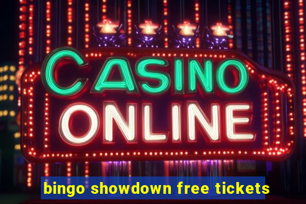 bingo showdown free tickets