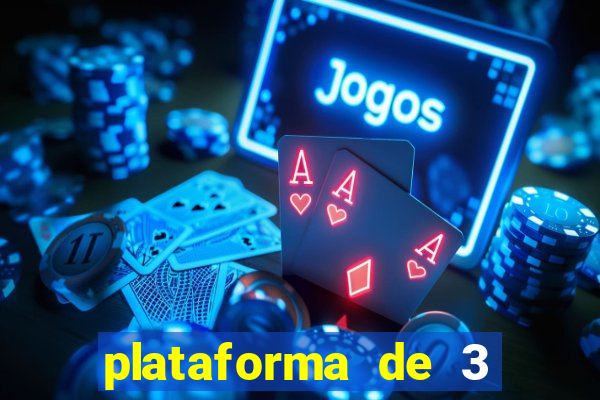 plataforma de 3 reais cassino