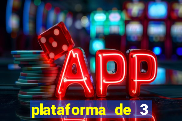 plataforma de 3 reais cassino