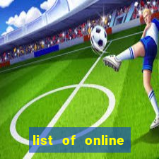 list of online slot sites