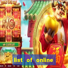 list of online slot sites