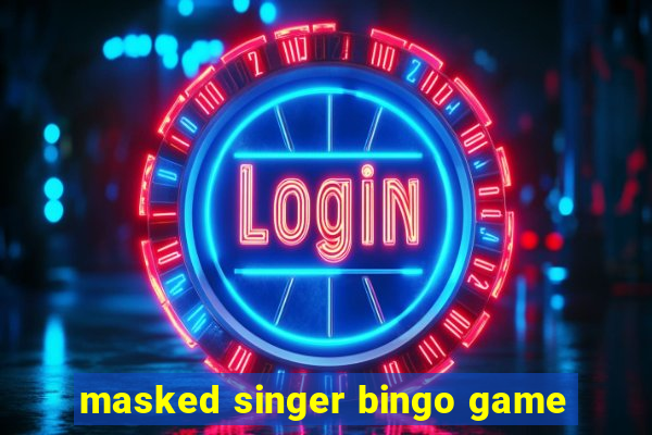 masked singer bingo game