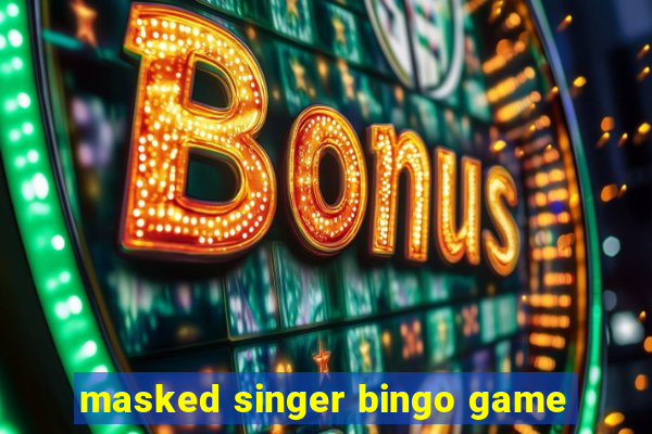 masked singer bingo game