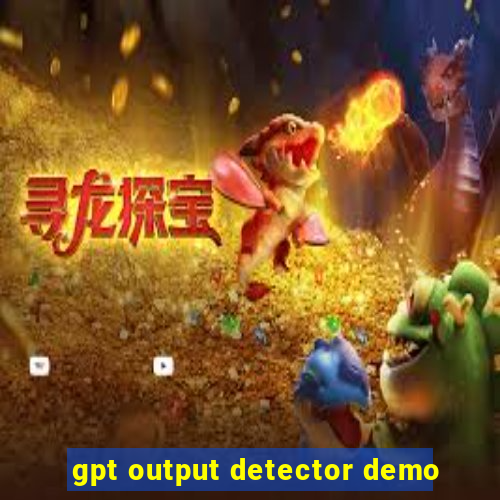 gpt output detector demo