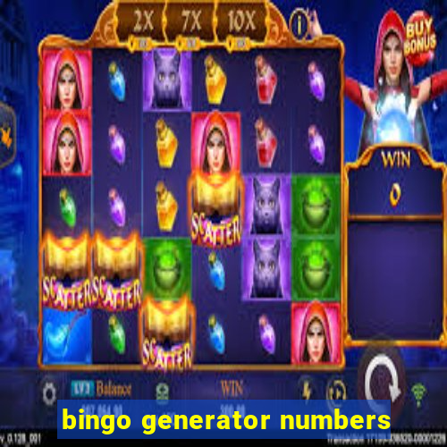 bingo generator numbers