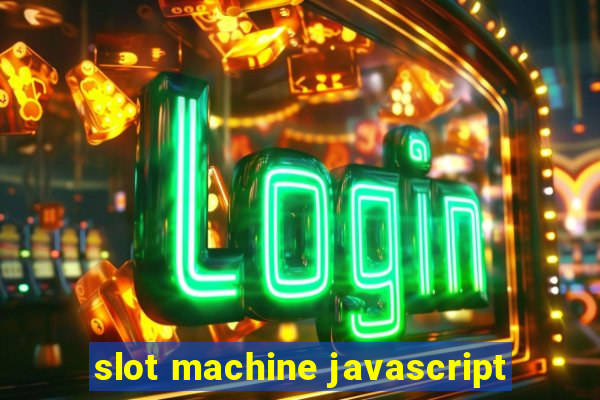 slot machine javascript