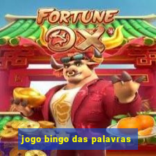 jogo bingo das palavras