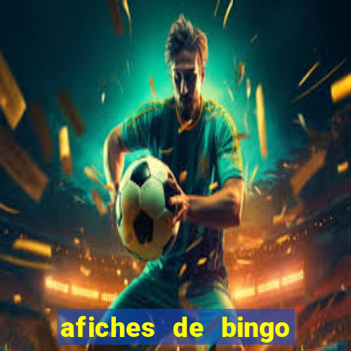 afiches de bingo para editar