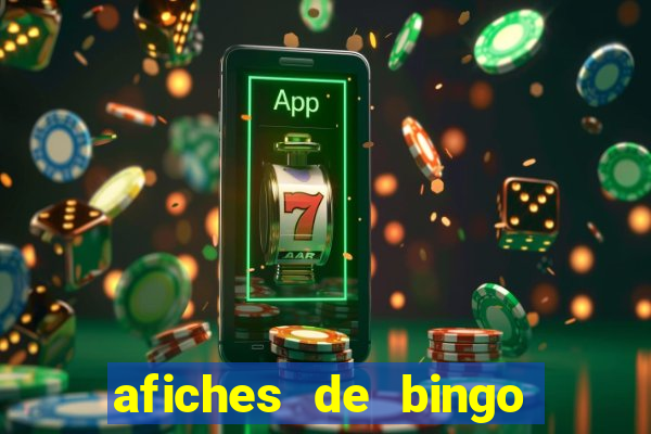 afiches de bingo para editar