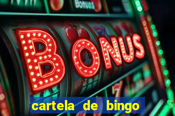 cartela de bingo pra imprimir