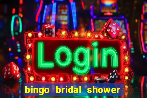 bingo bridal shower games free printables