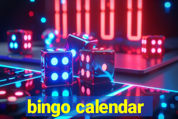 bingo calendar