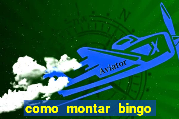 como montar bingo brinquedos toia