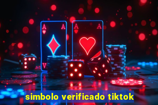 simbolo verificado tiktok