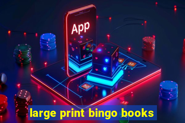 large print bingo books