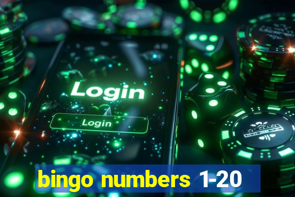 bingo numbers 1-20